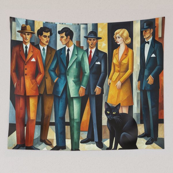 Item preview, “A feline listening the world's plans” designed and sold by Tecno-Art-Land.
