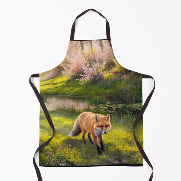 Artikelvorschau, Fuchs-Porträt. Frühlingszeit, Blumenfuchs, Vintage-Fuchs, Fuchs-Malerei, Claude Monet-Stil entworfen und verkauft von FoxVibes.