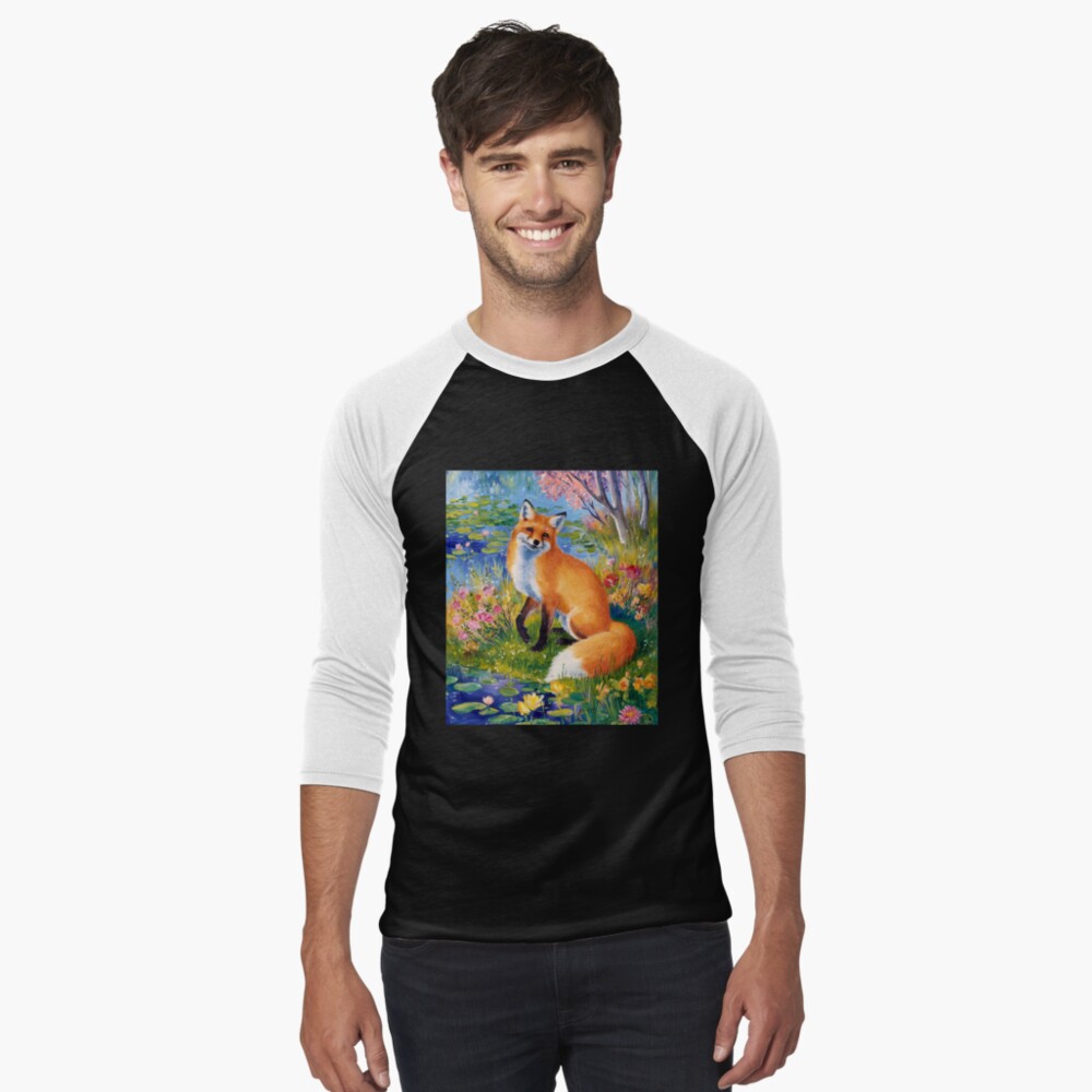 Item preview, Baseball ¾ Sleeve T-Shirt designed and sold by FoxVibes.