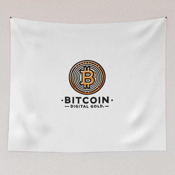 Artikelvorschau, Bitcoin digitales Gold Krypto Merch entworfen und verkauft von NoCompetition.