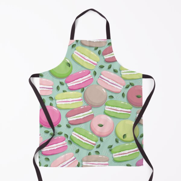 Item preview, Macaron and blueberry leaves, Turquoise background designed and sold by Alex Blud.