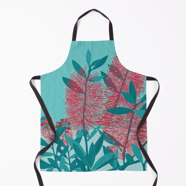 Item preview, Bottlebrush flowers Australian flora red green designed and sold by blueidesign.