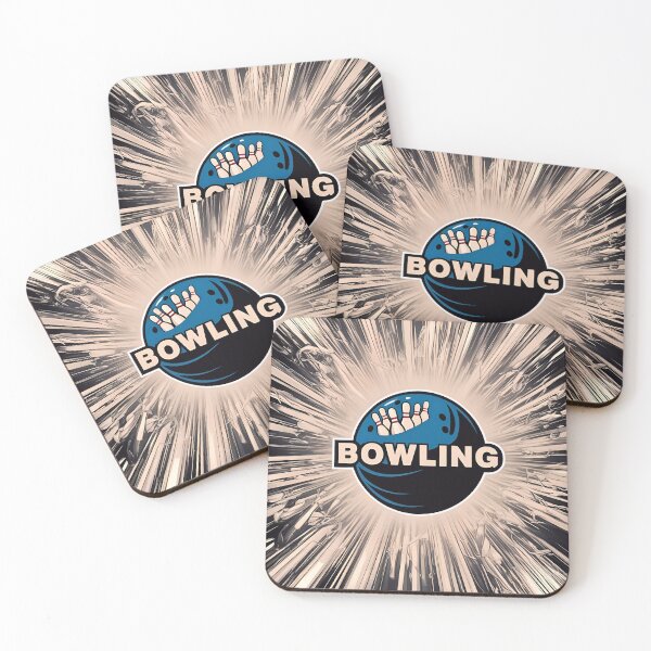 Item preview, Bowling Logo With A Bowling Ball And Pins designed and sold by TheArtOfPat.