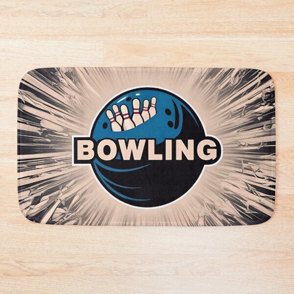 Item preview, Bowling Logo With A Bowling Ball And Pins designed and sold by TheArtOfPat.