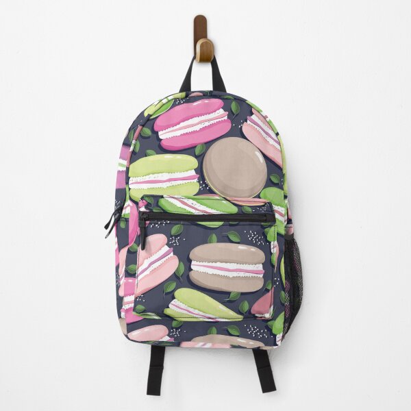 Item preview, Macaron and blueberry leaves, Black background designed and sold by Alex Blud.