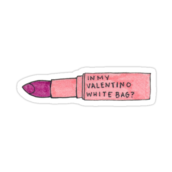 you spilled lipstick in my valentino bag