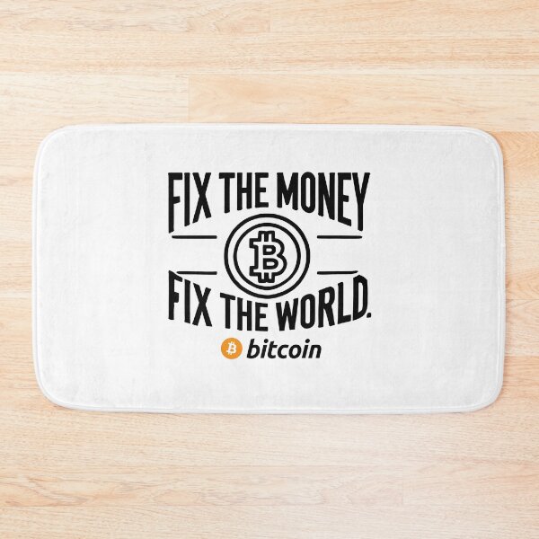 Item preview, Fix the money fix the world Bitcoin Crypto Merch designed and sold by NoCompetition.