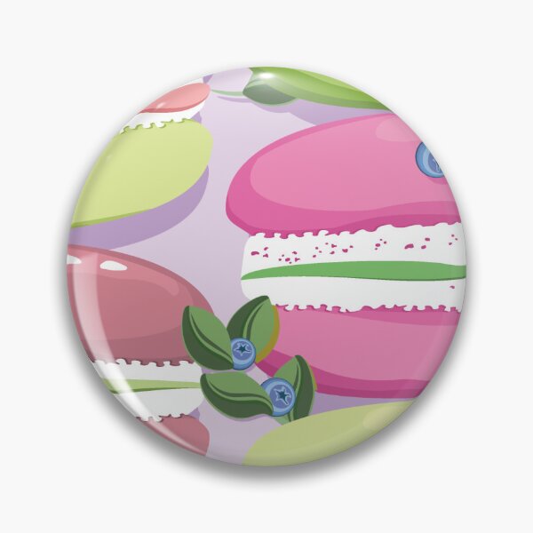 Item preview, Macaron and blueberry sprigs, Lilac background designed and sold by Alex  Blud.