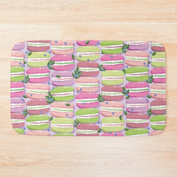 Item preview, Macaron and blueberry sprigs, Lilac background designed and sold by Alex  Blud.