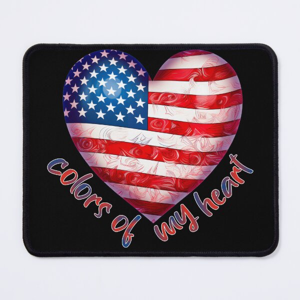 Item preview, Patriotic Flag Heart America USA stars and stripes designed and sold by DegraDesign.