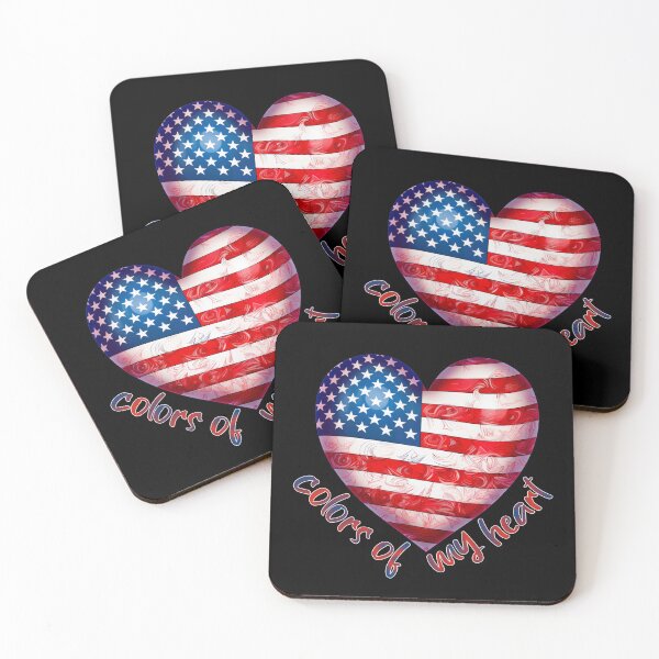 Item preview, Patriotic Flag Heart America USA stars and stripes designed and sold by DegraDesign.