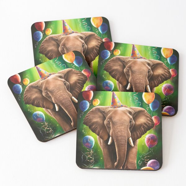 Item preview, Birthday Elephant. Birthday celebration, Cute Elephant, party animal, colorful elephant, elephant drawing designed and sold by ElephantVibes.