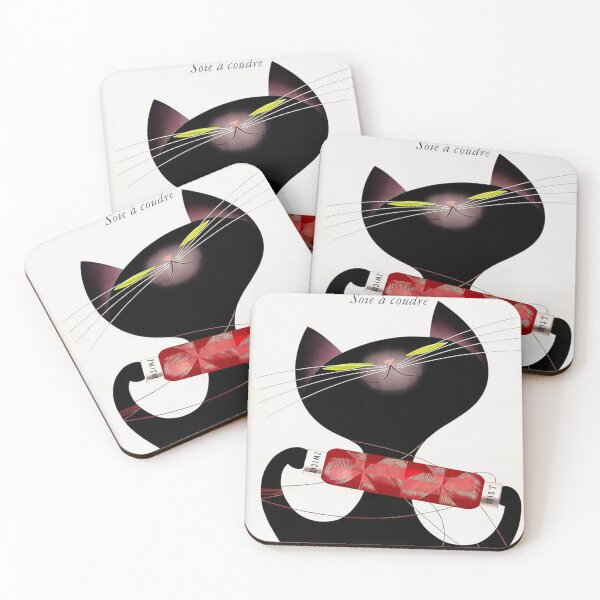 Item preview, Zwicky Soie a Coudre - Cat Sewing Thread Advertising  designed and sold by nelsongrahama.