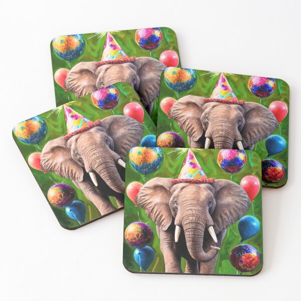 Item preview, Birthday Elephant. Birthday celebration, Cute Elephant, party animal, colorful elephant, elephant drawing designed and sold by ElephantVibes.