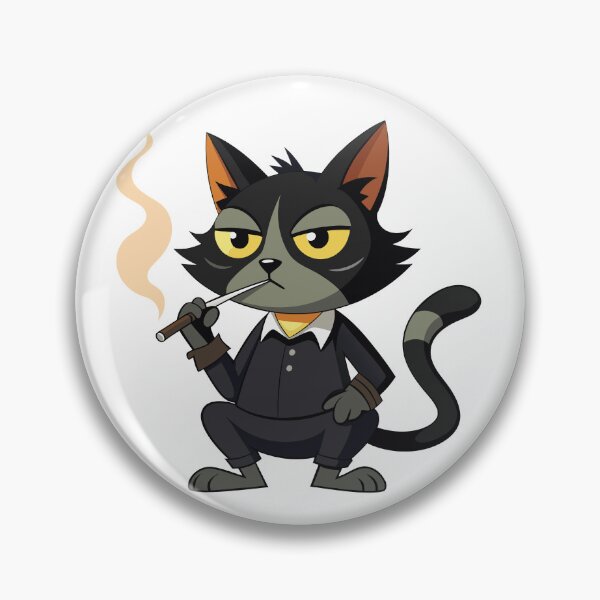 Item preview, smoking cat designed and sold by JIMTOPMOY.