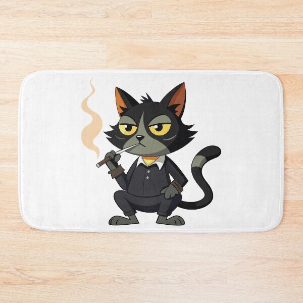 Item preview, smoking cat designed and sold by JIMTOPMOY.