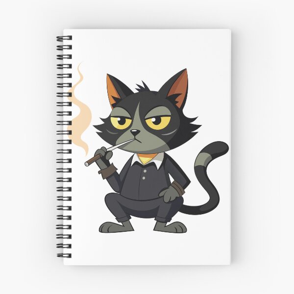 Item preview, smoking cat designed and sold by JIMTOPMOY.