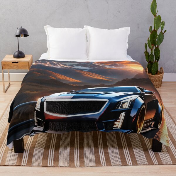 Aperçu de l'œuvre Affiche Design Cadillac CTS-V dans les montagnes créée et vendue par Salimgor Hangaround Music.