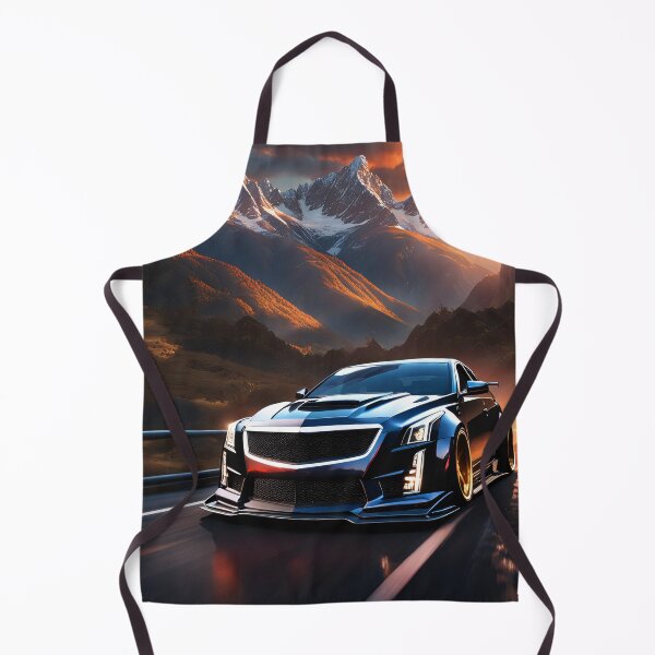 Aperçu de l'œuvre Affiche Design Cadillac CTS-V dans les montagnes créée et vendue par Salimgor Hangaround Music.