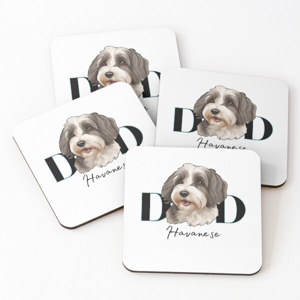 Item preview, Minimalistic Aesthetic Dog Dad of Havanese Dog  designed and sold by GoodyPaws.