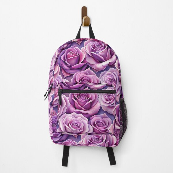 Item preview, Pink and Purple Roses Floral Art Flowers designed and sold by Amanda Lucas.