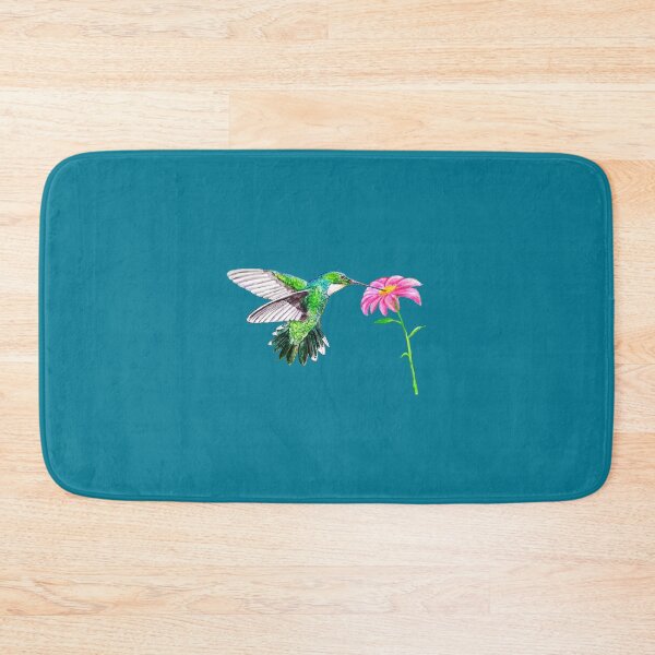 Item preview, Hummingbird and flower watercolor design designed and sold by Rafa-MB.