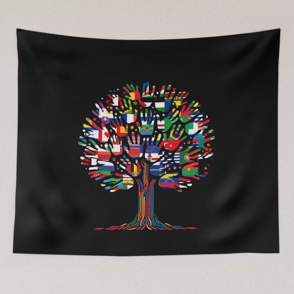 Artikelvorschau, Tree Hands Flag American Pacific Islander Heritage Month entworfen und verkauft von Dressed For Duty.