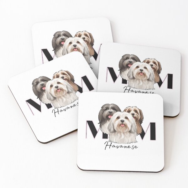 Item preview, Minimalistic Aesthetic Dog Mom of three Havanese Dog  designed and sold by GoodyPaws.