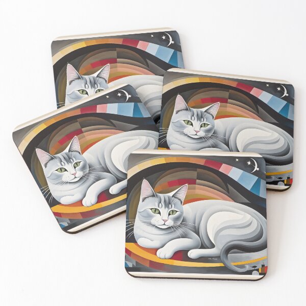 Item preview, A cat Inside a Geometric Design designed and sold by Nira Dabush.