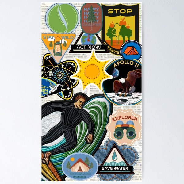 Aperçu de l'œuvre Collage de patchs créée et vendue par Sabrina Enriquez.