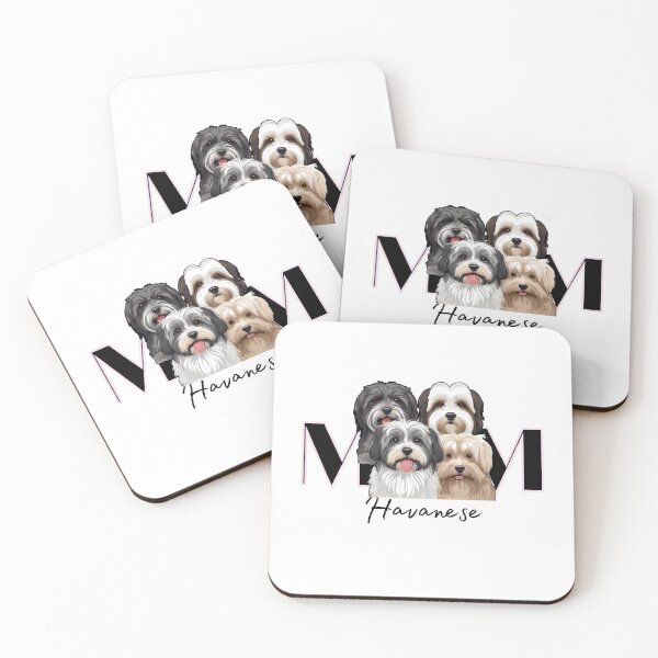 Item preview, Minimalistic Aesthetic Dog Mom of four Havanese Dog  designed and sold by GoodyPaws.