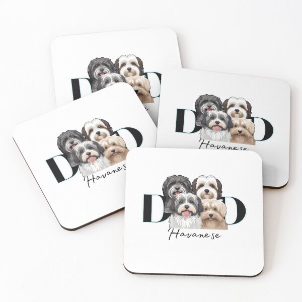 Item preview,  Minimalistic Aesthetic Dog Dad of four Havanese Dog  designed and sold by GoodyPaws.
