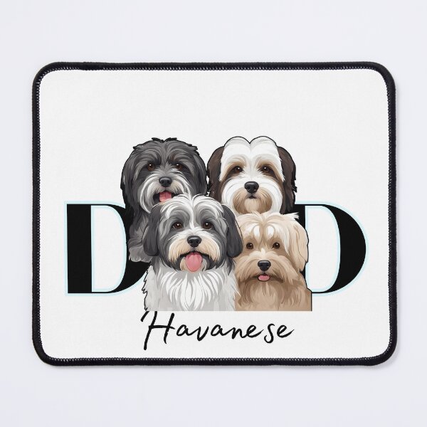 Item preview, Minimalistic Aesthetic Dog Dad of four Havanese Dog designed and sold by GoodyPaws.