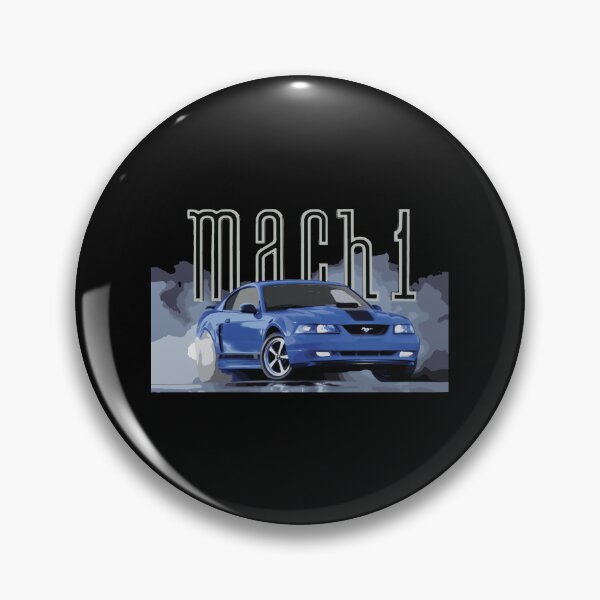 Item preview, Mach 1 Mustang Gt Sn95 Classic Retro New Edge Azure Blue designed and sold by PamPaulFlora.