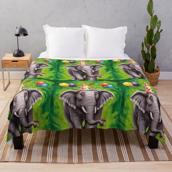 Item preview, Birthday Elephant. Birthday celebration, Cute Elephant, party animal, colorful elephant, elephant drawing designed and sold by ElephantVibes.