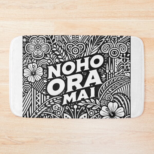 Item preview, Black & White "Noho ora mai"  designed and sold by Customisedartnz.