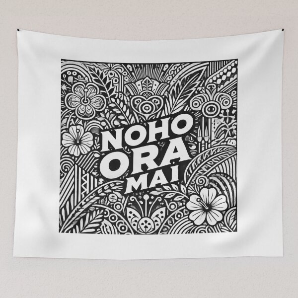 Item preview, Black & White "Noho ora mai"  designed and sold by Customisedartnz.