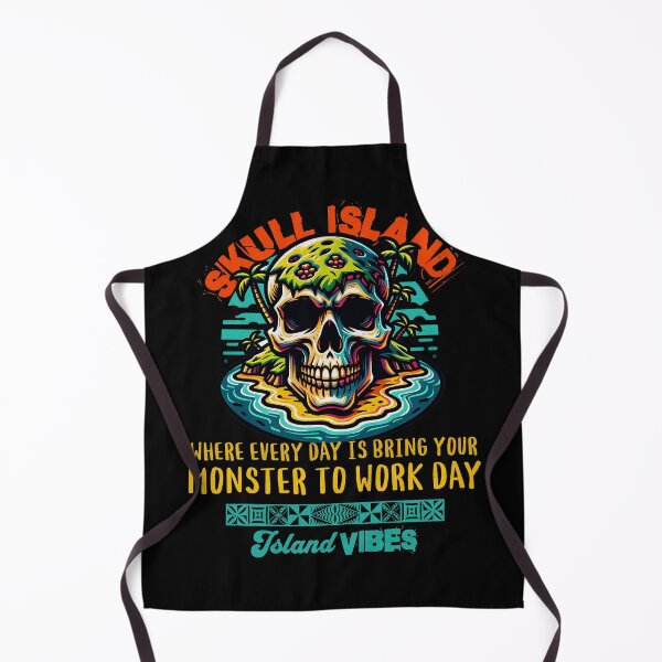 Item preview, Skull island where every day is bring your monster to work day Island Vibes designed and sold by InkKiai.