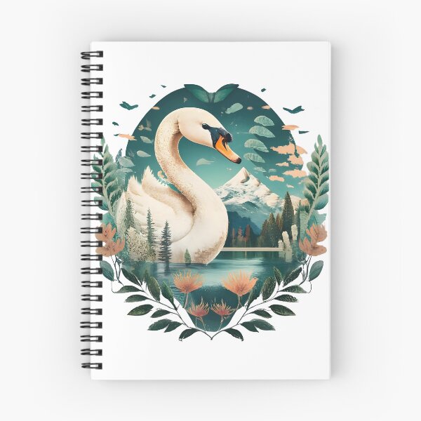 Item preview, Fluffy portrait of a white swan designed and sold by Ann Miu Deluxe.