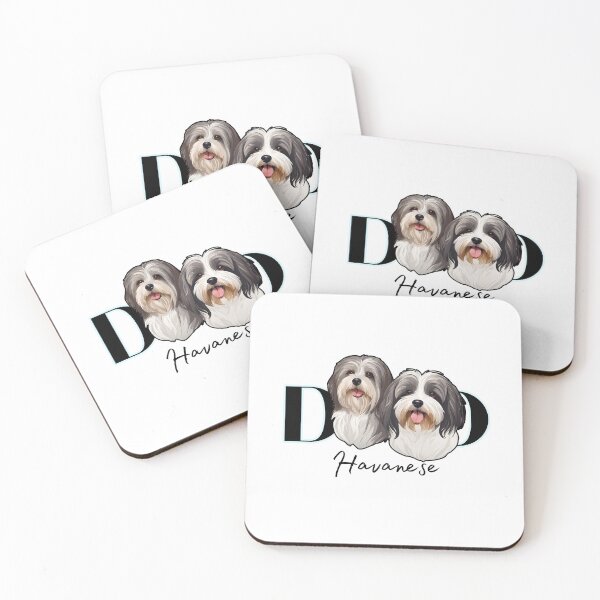 Item preview,  Minimalistic Aesthetic Dog Dad of two Havanese Dog  designed and sold by GoodyPaws.