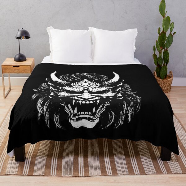 Item preview, Dark Hannya Mask Japanese Oni Oriental Art Tattoo Vintage Grunge designed and sold by MORSPECTIVE.