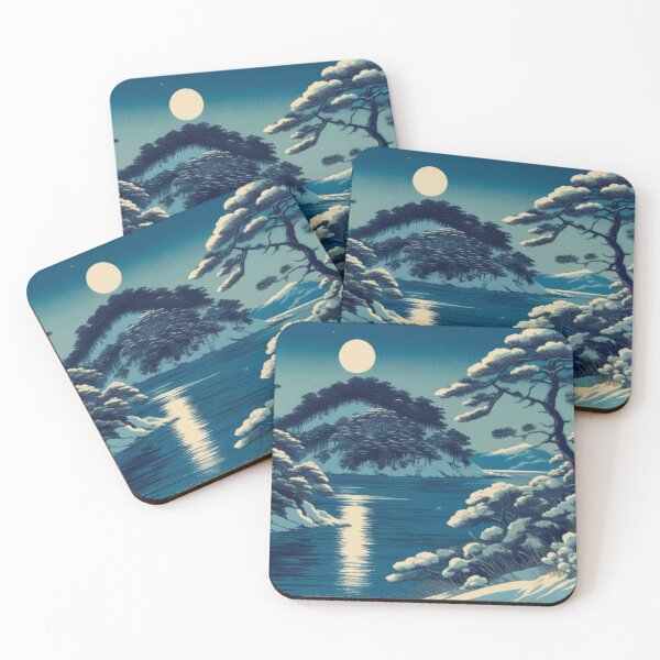 Item preview, Hunkering Down at Kohun - A Contemporary Ukiyo-e Nature Landscape designed and sold by Kijiermono.