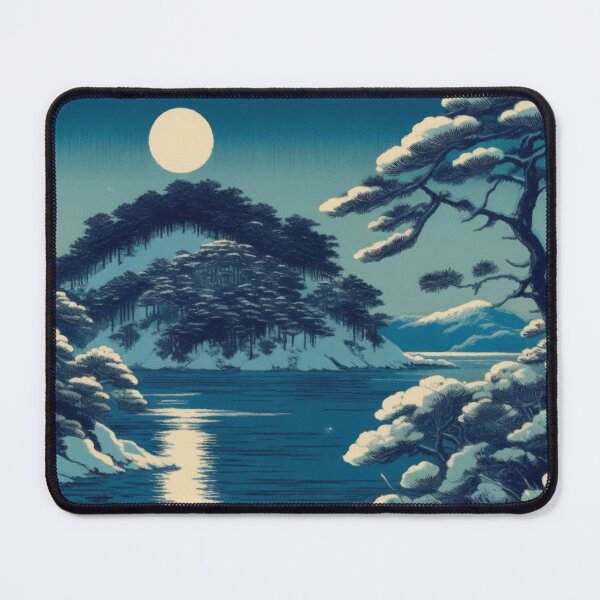 Item preview, Hunkering Down at Kohun - A Contemporary Ukiyo-e Nature Landscape designed and sold by Kijiermono.
