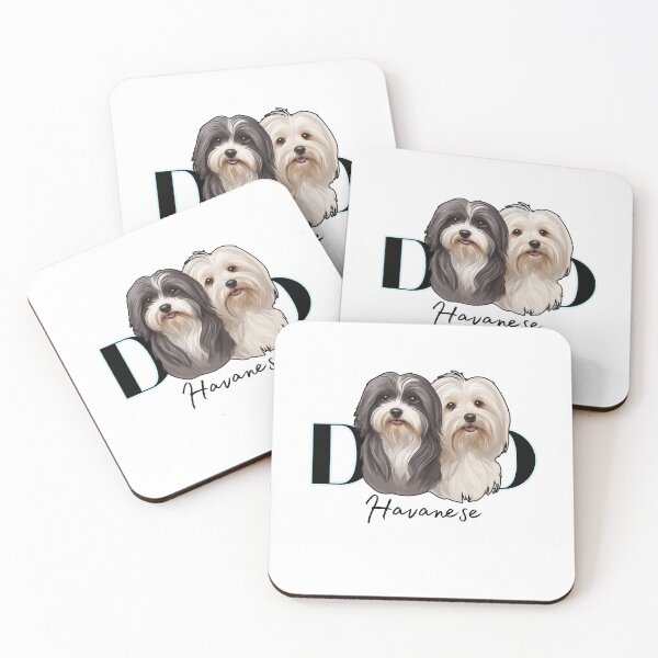 Item preview,  Minimalistic Aesthetic Dog Dad of two Havanese Dog  designed and sold by GoodyPaws.