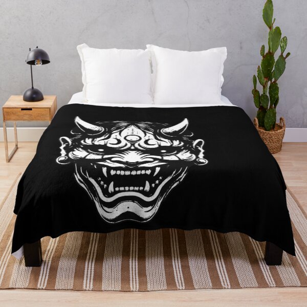 Item preview, Dark Hannya Mask Japanese Oni Oriental Art Tattoo Vintage Grunge designed and sold by MORSPECTIVE.
