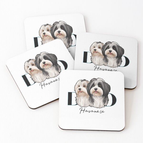 Item preview, Minimalistic Aesthetic Dog Dad of two Havanese Dog  designed and sold by GoodyPaws.