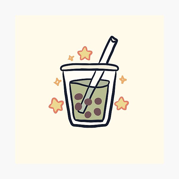 Item preview, Green Boba illustration  designed and sold by Artofmayara.