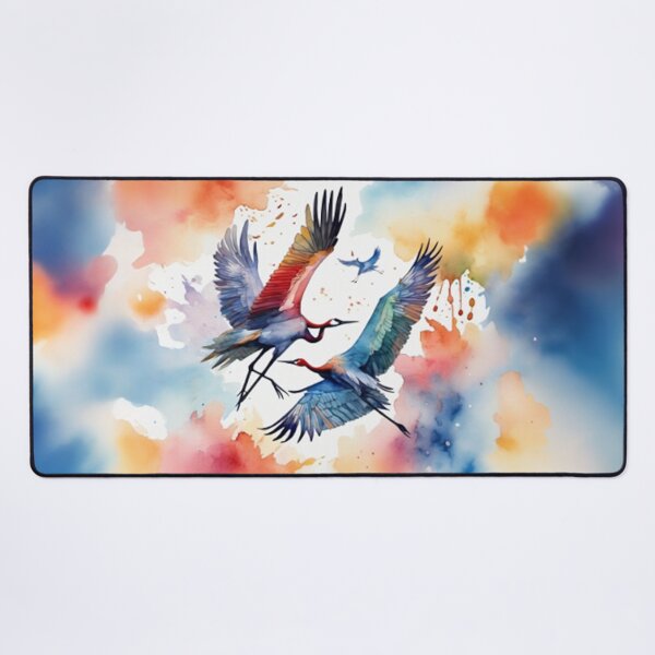 Item preview, Loving two pastel cranes designed and sold by Wa Wonder.