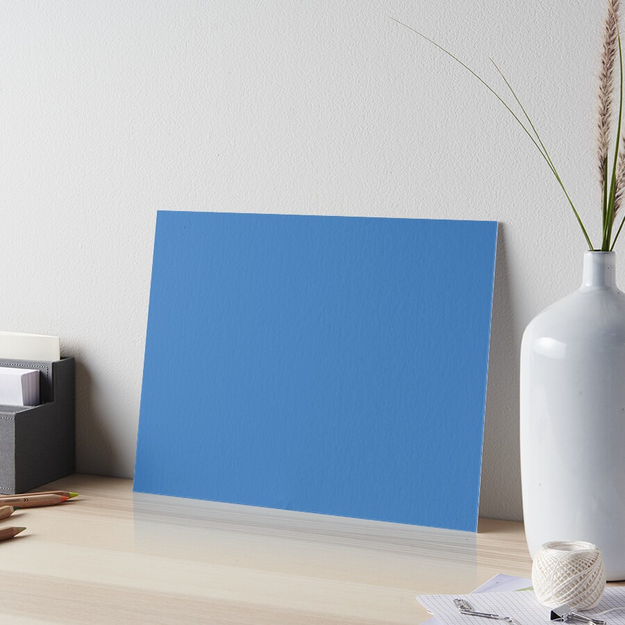 Cyan-Blue Azure Art Board Print for Sale by KinitaDesign