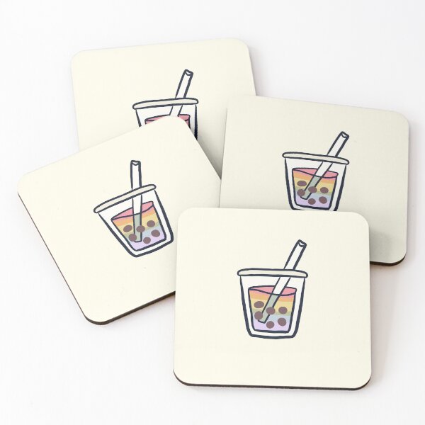 Item preview, Rainbow Boba illustration  designed and sold by Artofmayara.